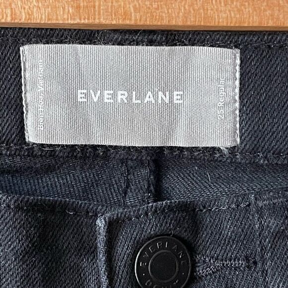 EVERLANE High Rise Skinny Jeans Black 25 - Picture 6 of 12